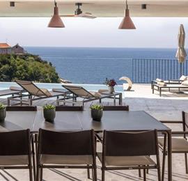 Luxury 5 Bedroom Villa with Heated Infinity Pool, Sauna, Gym, Jacuzzi and Sea Views in Vrbica, near Dubrovnik, Sleeps 10
